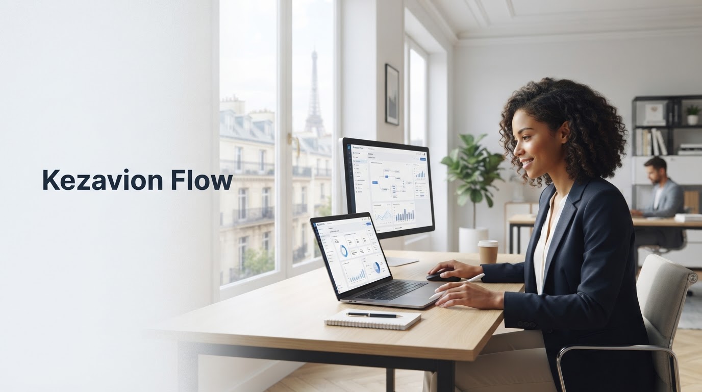 Kezavion Flow — interface d'analyse de données financières pour étudiants investisseurs